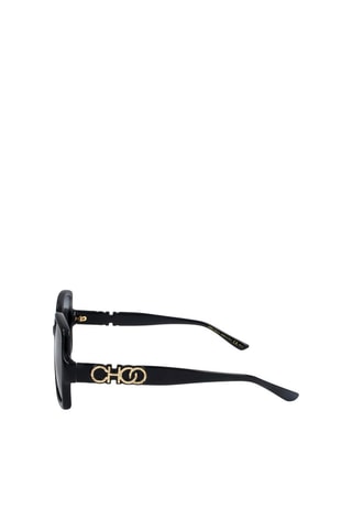 Lunettes de soleil femme - Catégorie 3 - Jimmy Choo - Noir, doré et gris