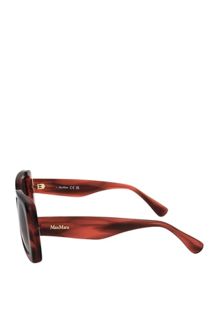Lunettes de soleil femme - Catégorie 3 - Max Mara - Rouge