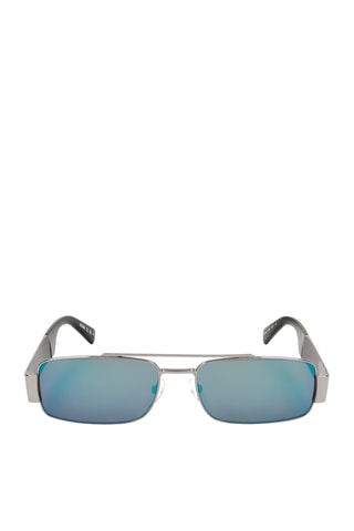 Lunettes de soleil homme - Verres effet miroir - Catégorie 3 - Moschino - Argenté
