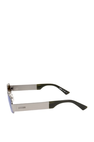 Lunettes de soleil homme - Verres effet miroir - Catégorie 3 - Moschino - Argenté