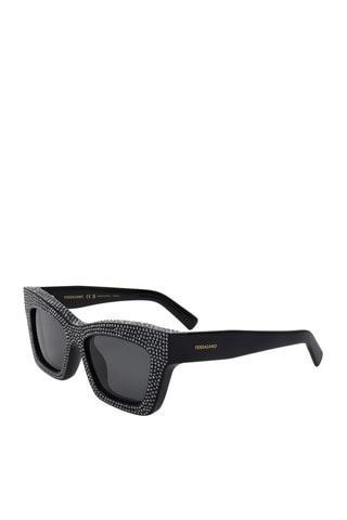Lunettes de soleil femme - Catégorie 3 - Ferragamo - Noir