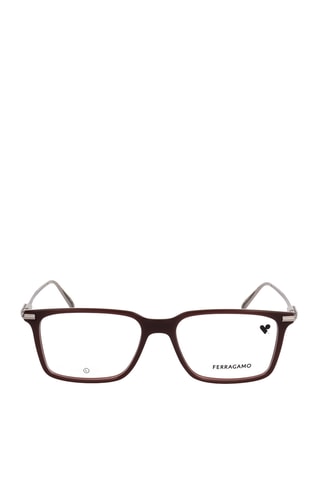 Lunettes de vue homme - Ferragamo - Argenté et bordeaux