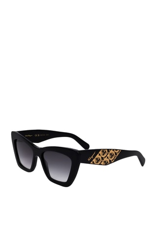 Lunettes de soleil femme - Catégorie 2 - Ferragamo - Noir