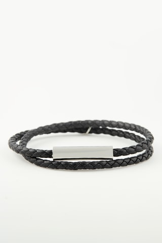 Pulsera de piel - Negro