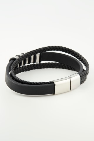 Pulsera de piel - Negro