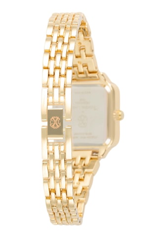 Reloj de cuarzo de metal aleado - Dorado y blanco