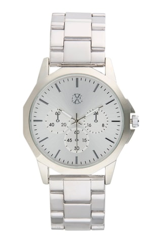 Reloj de cuarzo de metal aleado - Plateado