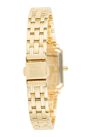 Reloj de cuarzo de metal aleado - Dorado y negro