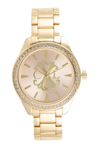 Reloj de cuarzo de metal aleado - Dorado