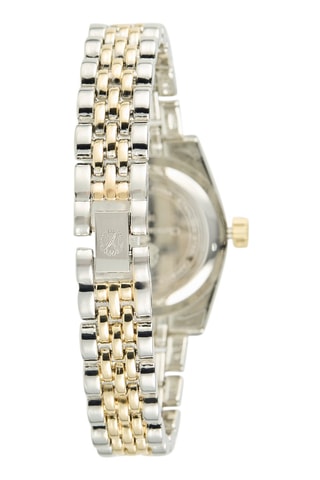Reloj de cuarzo de metal aleado - Plateado y dorado