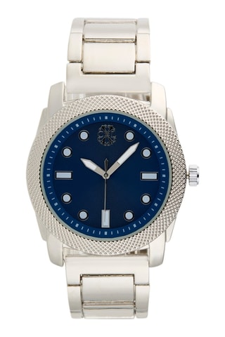 Reloj de cuarzo de metal aleado - Plateado