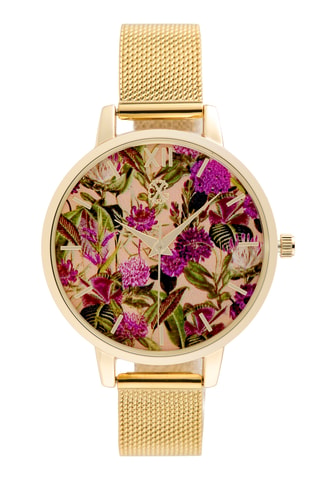 Reloj de cuarzo de metal aleado - Dorado