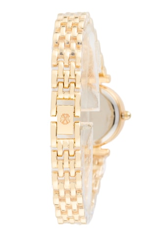 Reloj de cuarzo de metal aleado - Dorado y blanco
