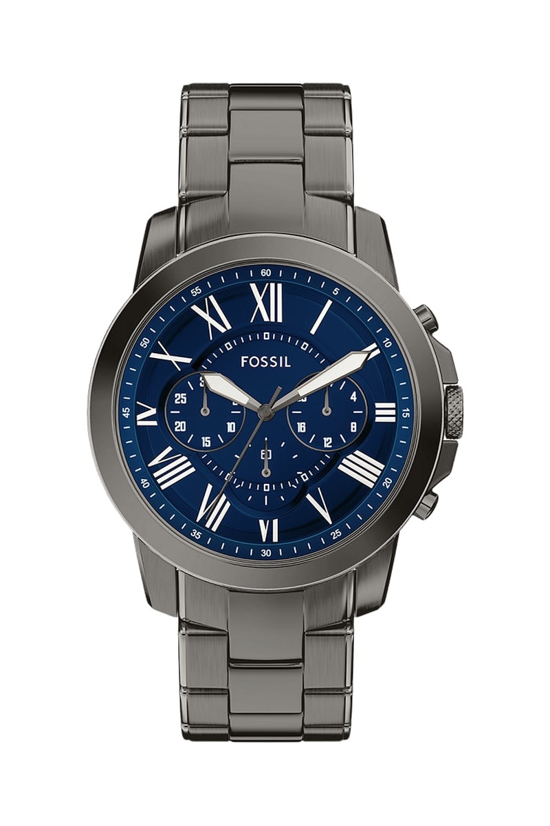 Reloj de cuarzo de acero - Cronógrafo - Gris