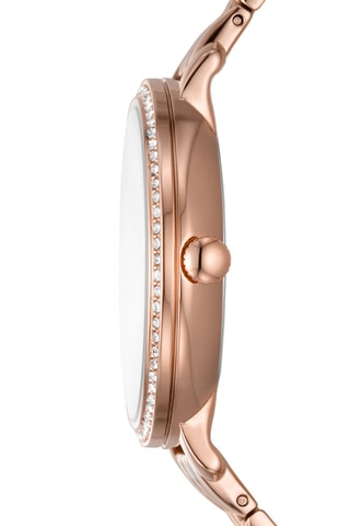 Reloj de cuarzo de acero Jacqueline - Rosa dorado - Fossil