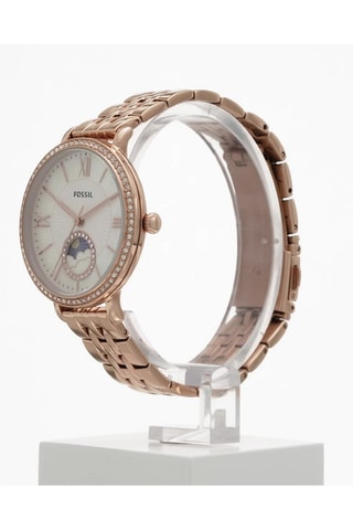 Reloj de cuarzo de acero Jacqueline - Rosa dorado - Fossil