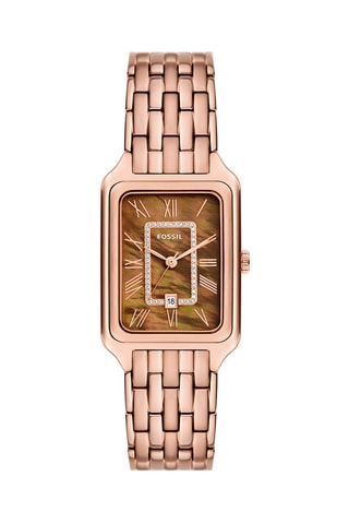 Reloj de cuarzo de acero Raquel - Rosa dorado - Fossil