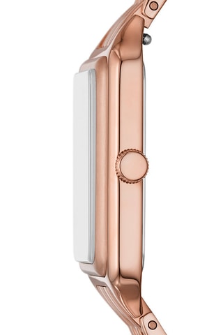 Reloj de cuarzo de acero Raquel - Rosa dorado - Fossil