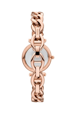 Estuche reloj de cuarzo de acero y correa Carlie - Rosa dorado - Fossil