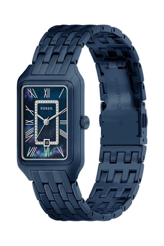 Reloj de cuarzo de acero Raquel - Azul marino - Fossil