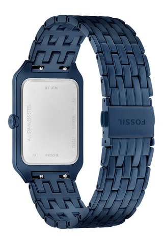 Reloj de cuarzo de acero Raquel - Azul marino - Fossil