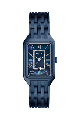 Reloj de cuarzo de acero Raquel - Azul marino - Fossil