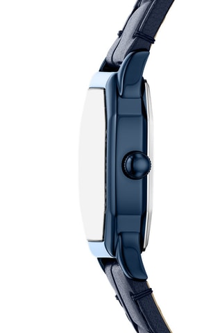 Reloj de cuarzo de piel Harlow - Azul marino - Fossil