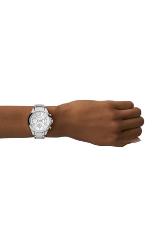 Reloj de cuarzo de acero Modern Courier - Cronógrafo - Plateado - Fossil