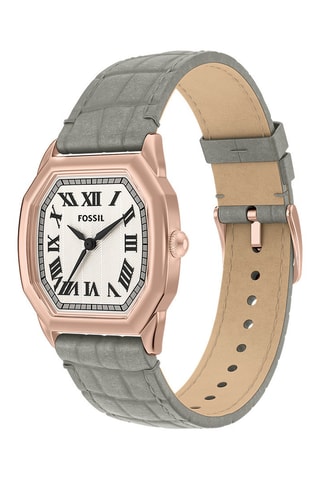 Reloj de cuarzo de piel Harlow - Gris - Fossil