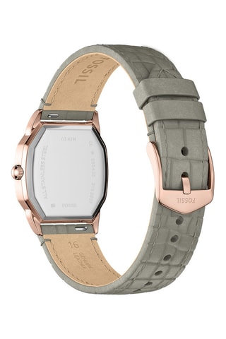 Reloj de cuarzo de piel Harlow - Gris - Fossil