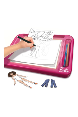 Lavagnetta luminosa atelier di moda e bambola Barbie – Da 8 anni
