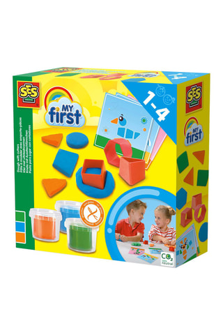 3 pots de pâte à modeler et 3 emportes-pièces - De 1 à 4 ans