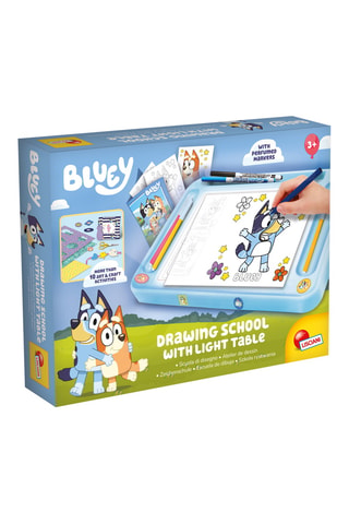 Kit creativo Bluey scuola di disegno con tavola luminosa - 28 pezzi - Da 3 anni