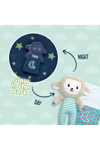 Peluche phosphorescent pour la nuit Brebis endormie - 2 pièces - Dès 1 mois