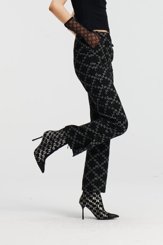 Pantalon taille haute - Noir
