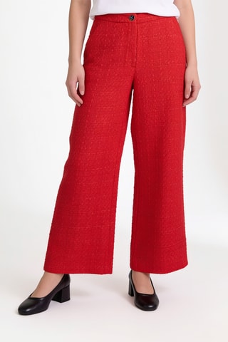 Pantalon wide legs - Rouge