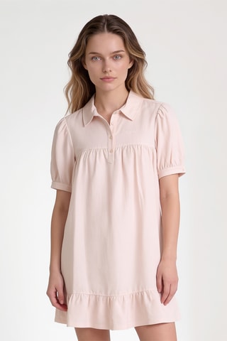 Robe volantée - Rose pâle
