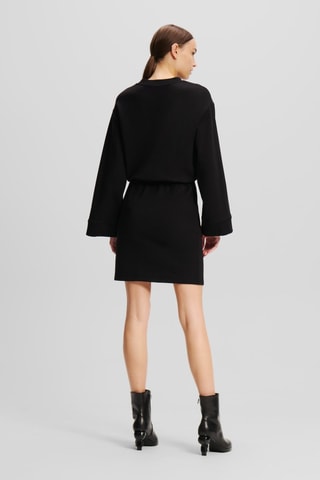 Robe droite en coton biologique - Noir