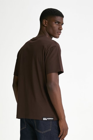 T-shirt en coton biologique - Marron