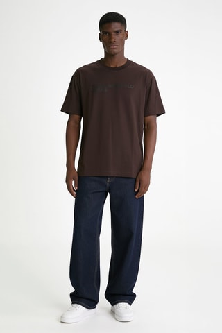 T-shirt en coton biologique - Marron
