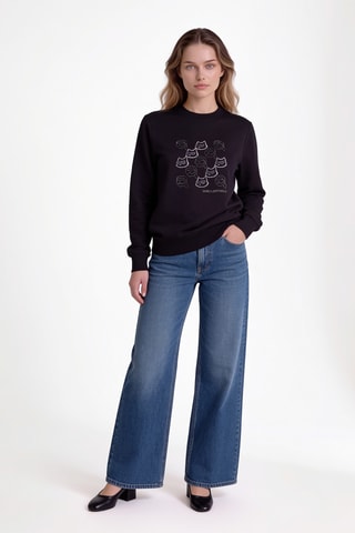 Sweat en coton biologique - Noir