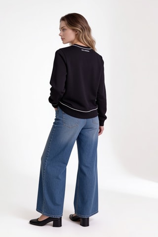 Sweat en coton biologique - Noir