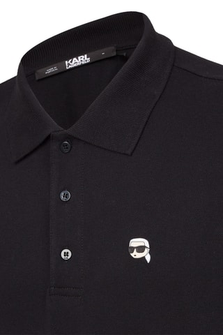 Polo en coton biologique - Noir