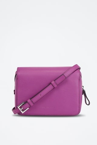 Sac bandoulière en cuir - Fuchsia
