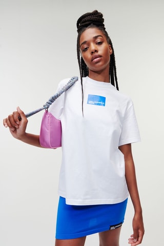 T-shirt regular en coton biologique - Blanc