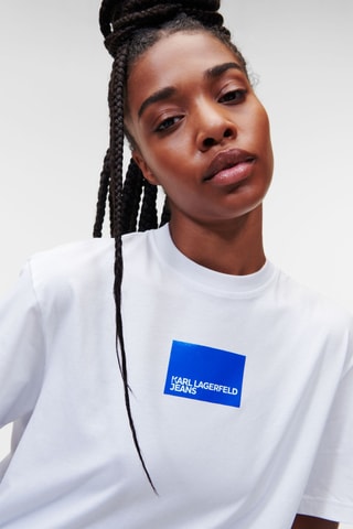 T-shirt regular en coton biologique - Blanc