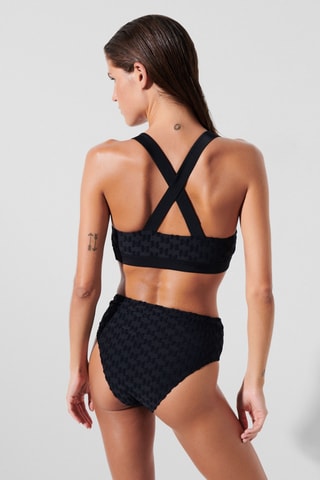 Bas de maillot taille haute - Noir