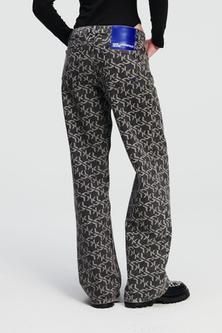 Jean relaxed en coton biologique - Gris foncé