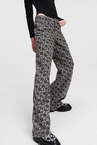 Jean relaxed en coton biologique - Gris foncé