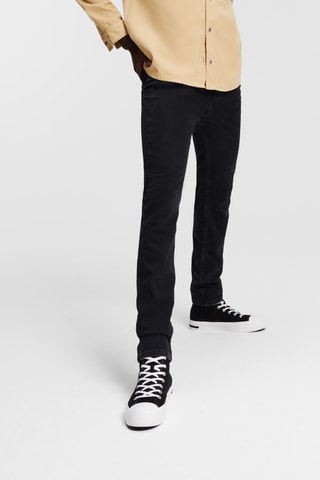Jean skinny en coton biologique - Noir